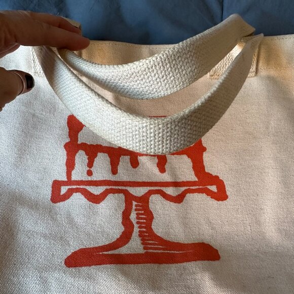 Huge Canvas Cake Tote, Baker's Tote Bag, Baking Accessories Pastry Chef, Gothic - Picture 3 of 8